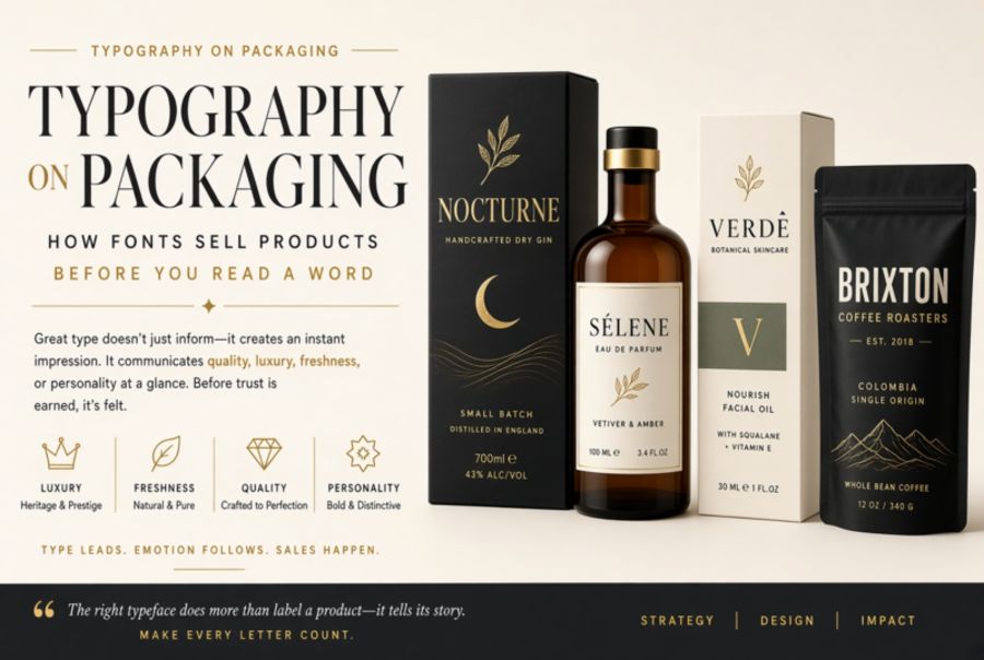 Typography on Packaging: How Fonts Sell Products Before You Read a Word